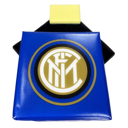 Inter F.C. Official Black Light Blue Hocker Pouf mit Rubby© Sponge