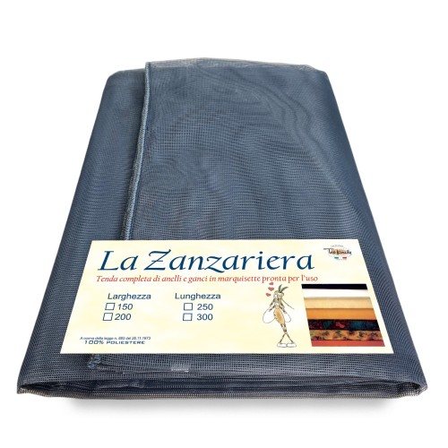 MARQUISETTE outdoor mosquito net curtain leaded in 8 different sizes plain GREY