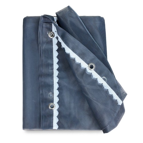 MARQUISETTE outdoor mosquito net curtain leaded in 8 different sizes plain GREY