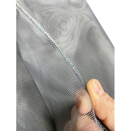 MARQUISETTE outdoor mosquito net curtain leaded in 8 different sizes plain GREY