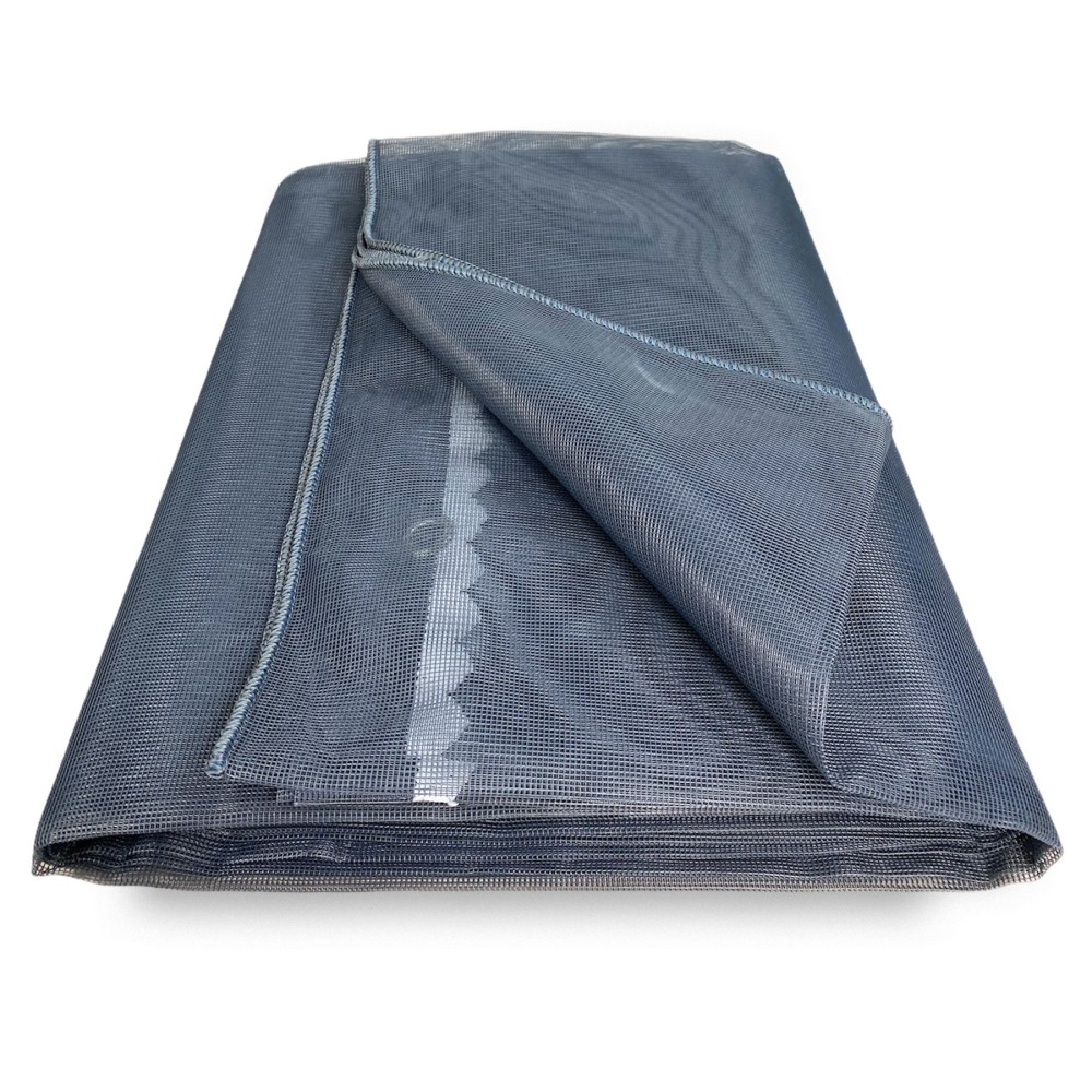 Cortina mosquitera de exterior MARQUISETTE emplomada en 8 tamaños diferentes gris liso