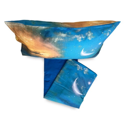 SET SHEET TAGESDECKE Digitaldruck TAGESDECKE LUNA mit KEEP DOUBLE 2 DOUBLE Tasche