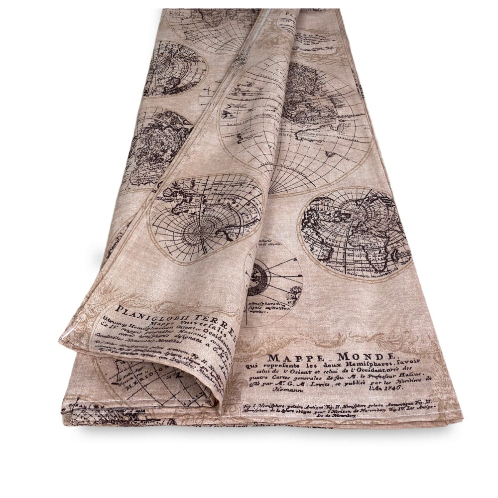 Tissu housse de canapé  couvre-lit housse de canapé Loneta MONDE BRUN