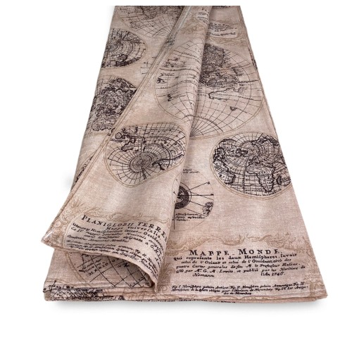 BADEN BEZUG GRAN SCARF Tagesdecke SOFA BEZUG Stoff LONETA MONDO BRAUN