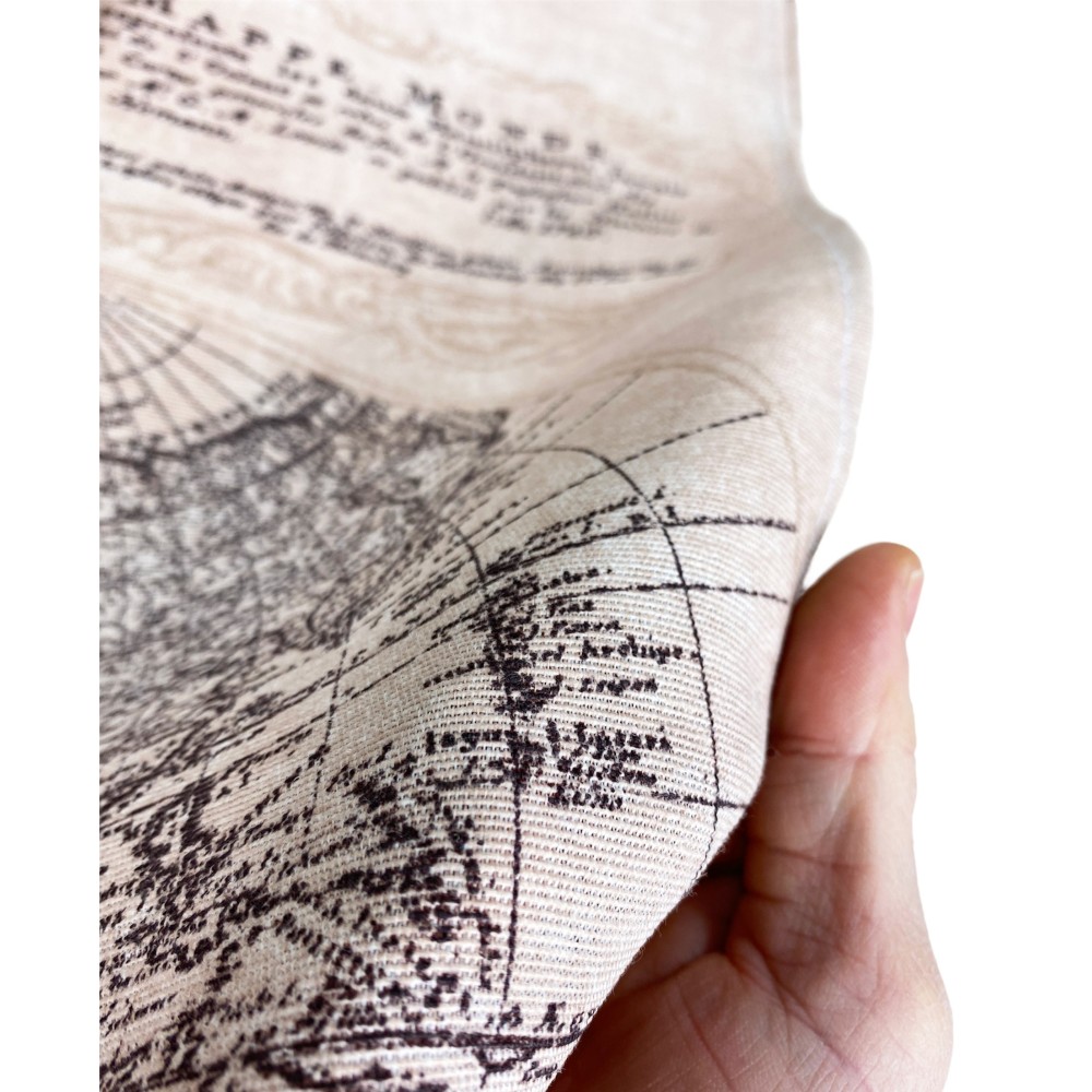 FURNISHING COVER GRAN SCARF bedspread SOFA COVER fabric LONETA MONDO BROWN