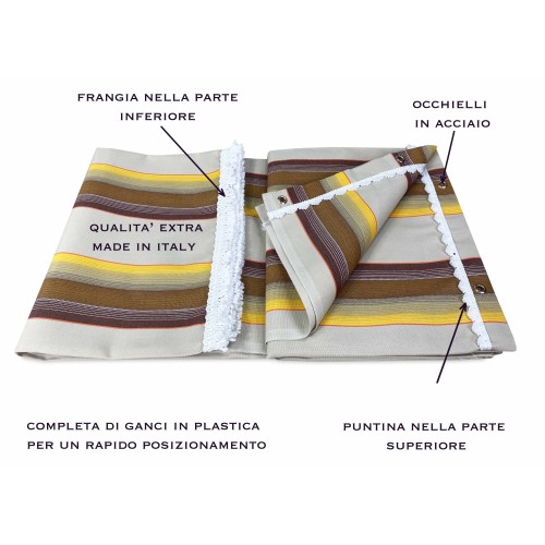 OUTDOOR AWNING GARDEN BALCONY CALIFORNIA BROWN PACKAGED