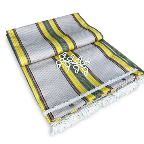 VERTIGO OUTDOOR AWNING GARDEN BALCONY RIGHINO YELLOW and BROWN waterproof and water repellent