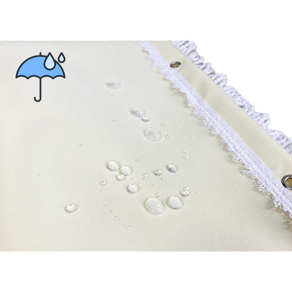 VERTIGO EXTÉRIEUR SUN CURTAIN GARDEN BALCON CRÈME UNITED imperméable à l’eau et hydrofuge