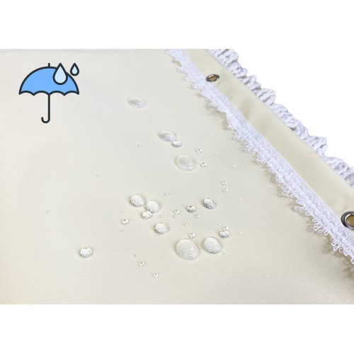 TENDA SOLE VERTIGO da esterno GIARDINO balcone PANNA UNITO impermeabile e idrorepellente