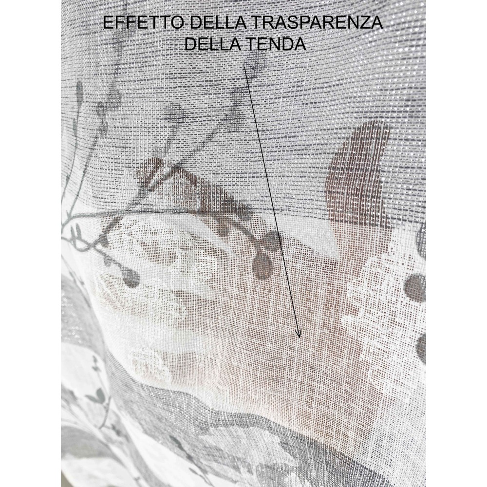 PAIRE DE BOUCLÈ GLASS OLINKA GRIGIO AVEC LUREX