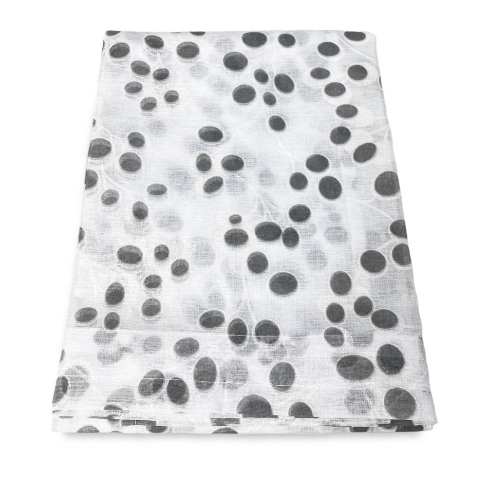 coppia TENDINA vetro PRIMAVERA GRIGIO