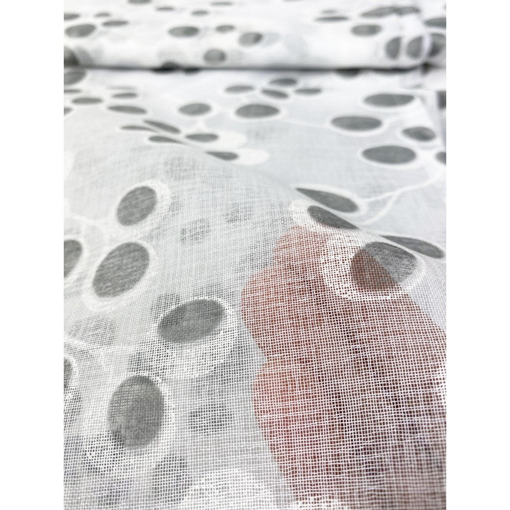 Paar GREY SPRING Glasvorhänge