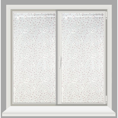 pair of glass curtain PRIMAVERA ROSA