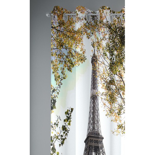 CARPA PARA CORTINAS CORTINA CITY fabricada cm. 140x290 PARÍS Torre Eiffel