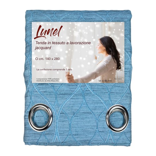 RIDEAU LUNEL en octaneo cm solide. 140X280 COUVERT emballé