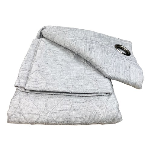 Cortina LUNEL en color liso GRIS cm. 140X280 OPACO EMPAQUETADO