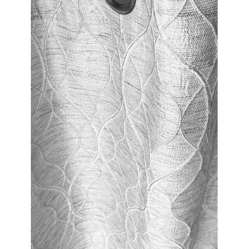 LUNEL CURTAIN in der Unifarbe GREY cm. 140X280 UNDURCHSICHTIG VERPACKT