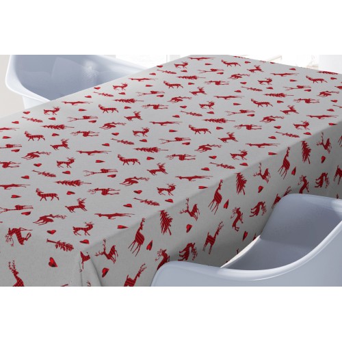 MANTEL de algodón CERVI gris oscuro