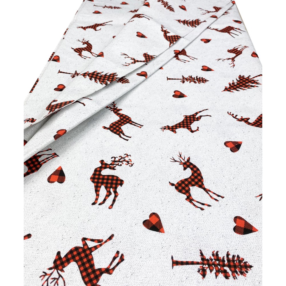 Bezug für Einrichtungsbezug GRAN SCARF TAGESDECKE Sofabezug DIGITY CERVI Stoff in reiner Baumwolle