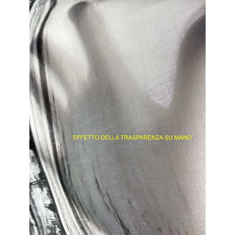 CORTINA RASCACIELOS DE NUEVA YORK cm.160X300 hecha MADE en mezcla de lino ITALIA