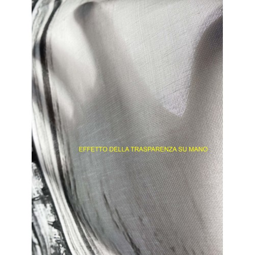 NEW YORK WOLKENKRATZER VORHANG cm.160X300 hergestellt MADE in ITALY Leinenmischung