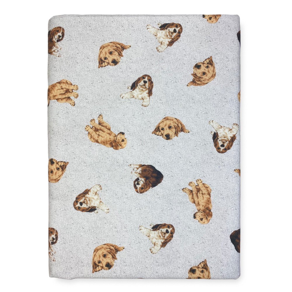 AUSSTATTUNG HANDTUCHBEZUG GRAN SCARF TAGESDECKE Sofabezug DIGITY CANI Stoff hellgrau aus reiner Baumwolle