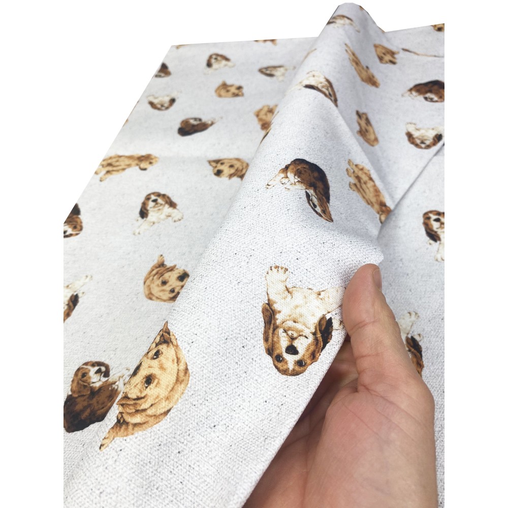 AUSSTATTUNG HANDTUCHBEZUG GRAN SCARF TAGESDECKE Sofabezug DIGITY CANI Stoff hellgrau aus reiner Baumwolle