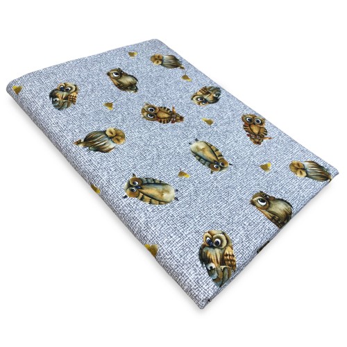 FUNDA DE DECORACIÓN FUNDA GRAN SCARF COLCHA funda de sofá tela DIGITY GUFI gufetti gris en puro algodón