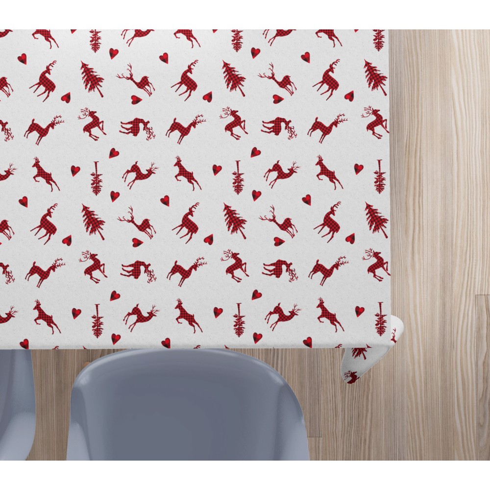 Mantel de algodón CERVI gris claro