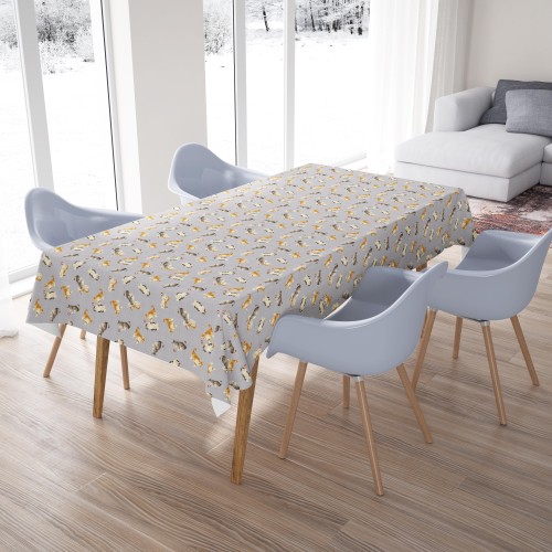 Cotton TABLECLOTH GATTINI grey