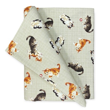 NAPPE BEIGE DE COTON DE CHATON