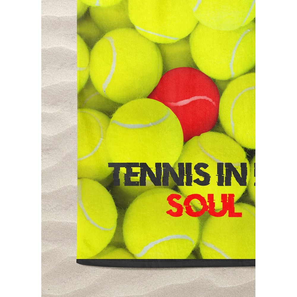 PELOTA DE TENIS toalla de rizo tamaño grande cm. 90 x 170