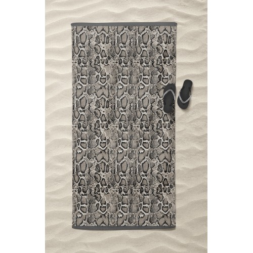 BEACH TOWEL in python sponge size large cm. 90 X 170