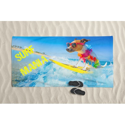 Toalla de rizo SURF MANIA grande cm. 90 x 170