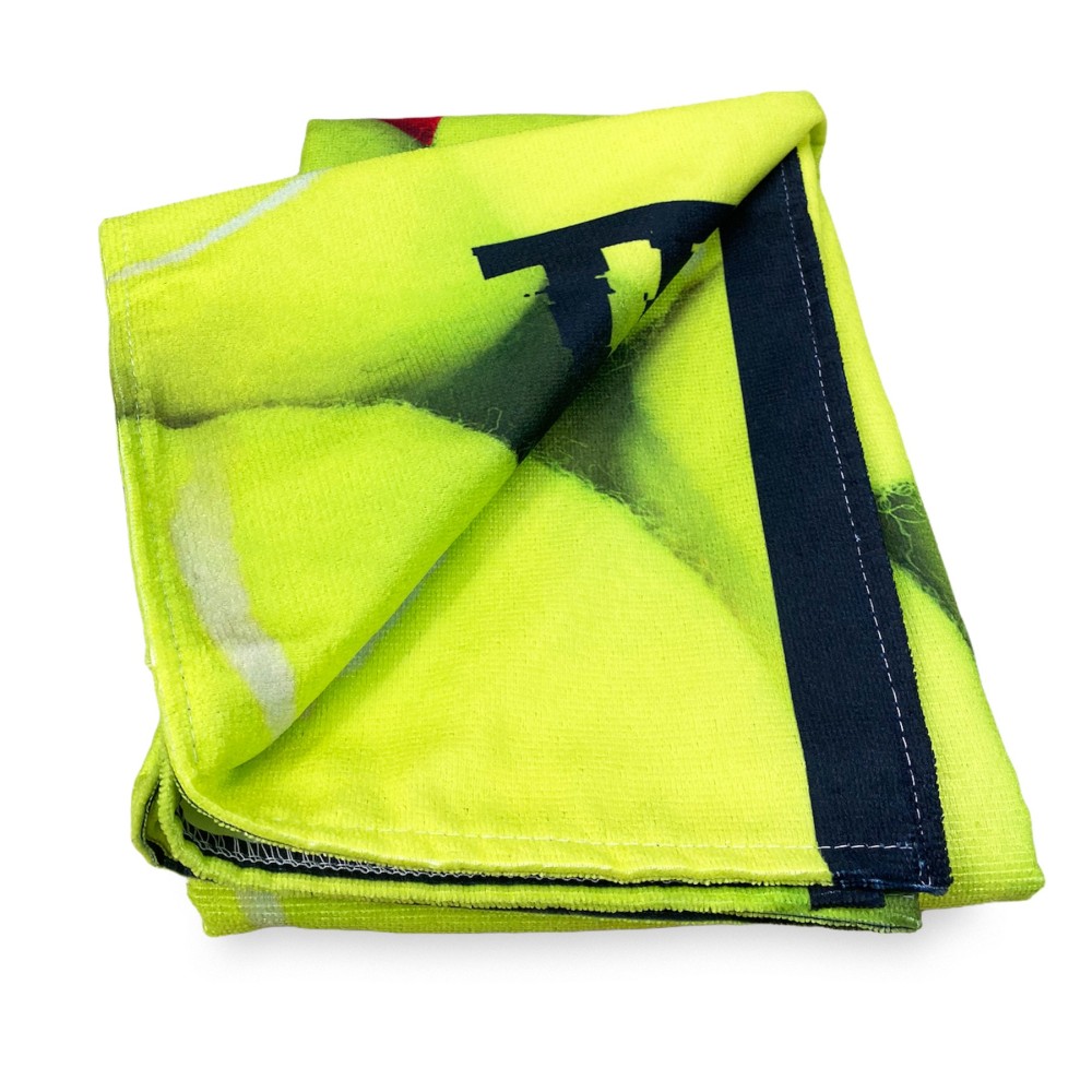 TENNIS BALL terry towel size large cm. 90 X 170