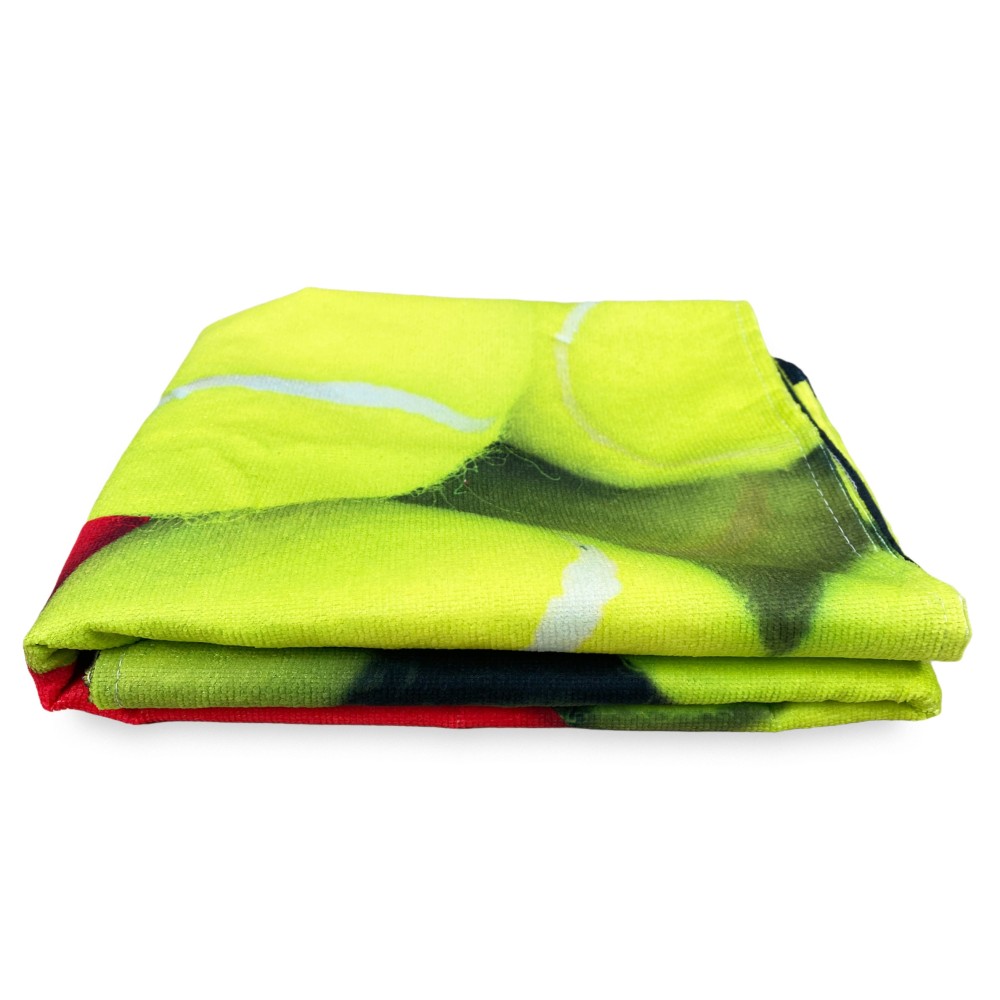 TENNIS BALL terry towel size large cm. 90 X 170