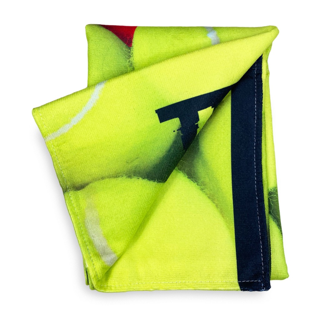 TENNIS BALL terry towel size large cm. 90 X 170