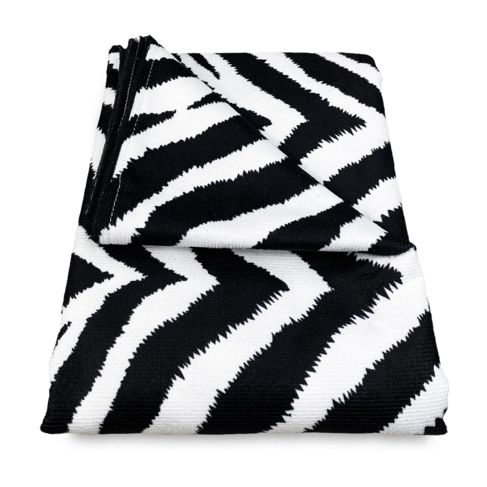 SERVIETTE DE PLAGE en ÉPONGE ZÉBRÉe mesure grand cm. 90 X 170