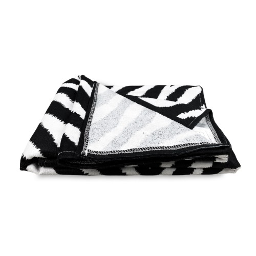 BEACH TOWEL in ZEBRA FOAM size large cm. 90 X 170
