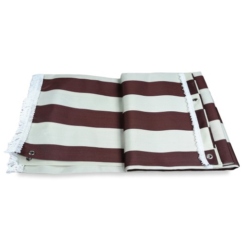 TOLDO EXTERIOR VERTIGO BALCÓN JARDÍN RIGONE BROWN impermeable y repelente al agua