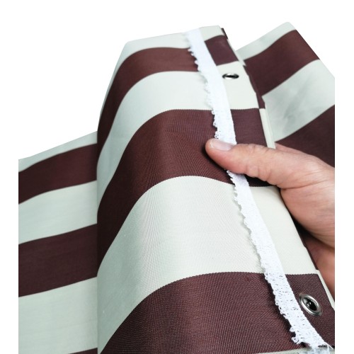 TENDA SOLE VERTIGO da esterno GIARDINO balcone RIGONE MARRONE impermeabile e idrorepellente