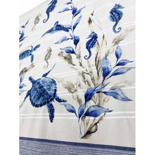 TURTLE FOUTA BEACH TOWEL size LARGE with Beach backpack KEEP CALM CM.100X200