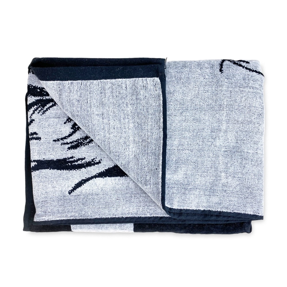 STRANDTUCH aus reinem Baumwollfrottee Löwe Größe Large cm. 90 X 170 und Strandrucksack