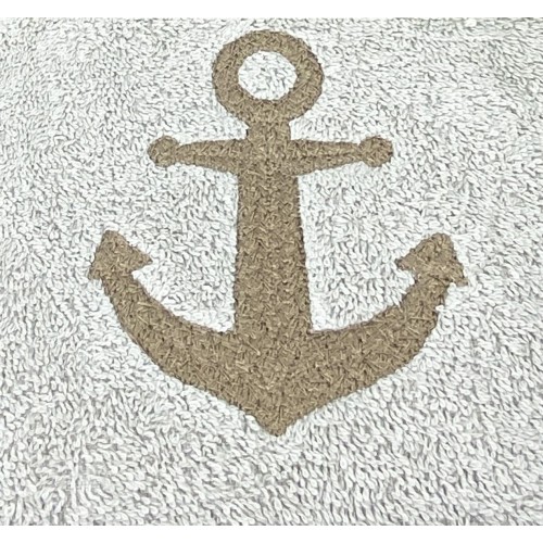 JUEGO DE TOALLAS ANCHOR AVELLANA puro algodón Made in Italy