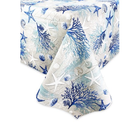 NAPPE en COTON mer MARINE...