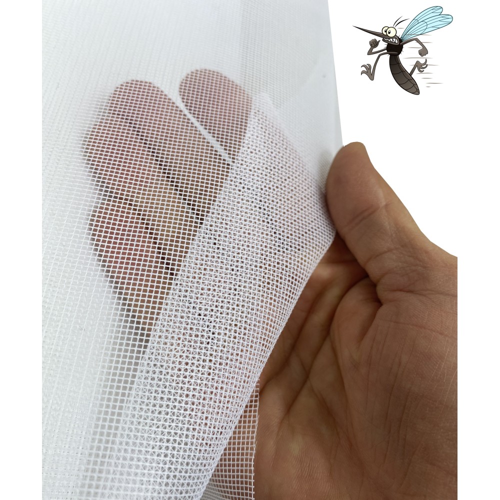 MOSQUITO NET FABRIC BY THE METER MARQUISETTE solid color LEADED height cm. 300