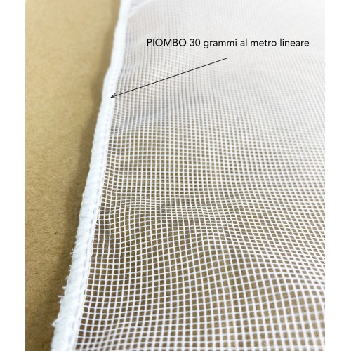 MOSQUITO NET FABRIC BY THE METER MARQUISETTE solid color LEADED height cm. 300