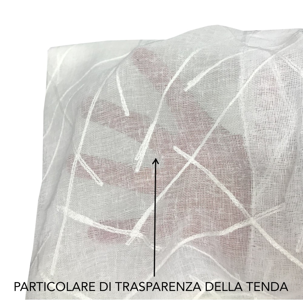 GIUSY modern curtain in solid BEIGE cm. 140X280 Packaged