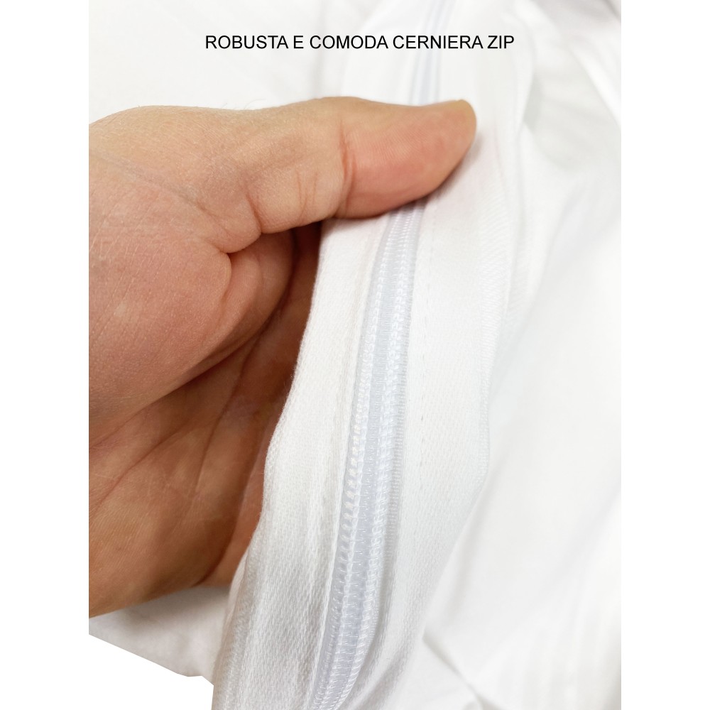 COPRIMATERASSO ITALO a sacco CON CERNIERA ZIP A L altezza cm. 27 per materassi alti