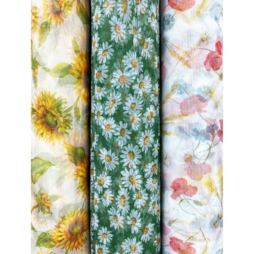 TESSUTO zanzariera A METRO MARQUISETTE PIOMBATA in fantasia altezza cm. 300